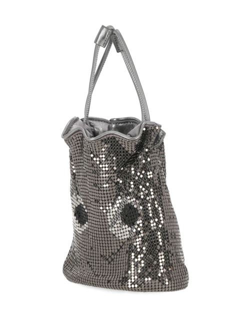 silver-tone metal mesh design stud Anya Hindmarch | 188999ANTRACHITE